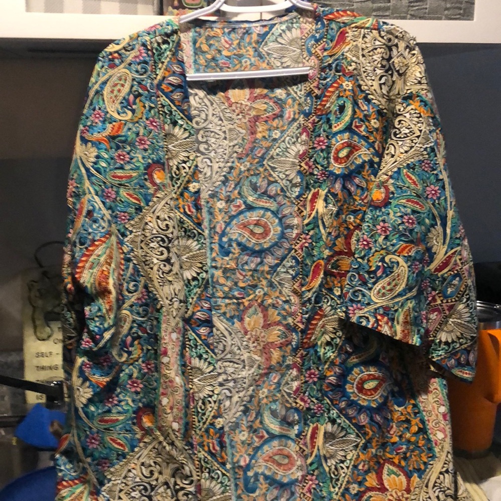 NWT Temu boho light coverup.